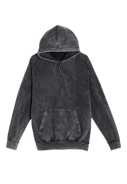Vintage Raglan Hoodie - Vintage Black / L