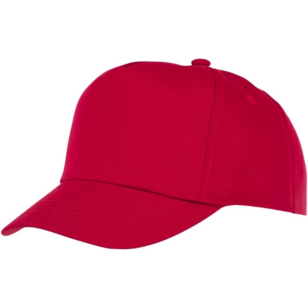 Boné de criança de 5 painéis de 175 g/m² Feniks - Vermelho