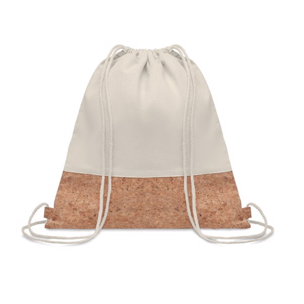 160gr/m² cotton drawstring bag Illa - Beige