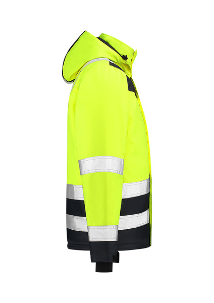 Pracovná bunda unisex Tricorp Midi Parka High Vis Bicolor - Fluorescenčná Žltá / 2XL