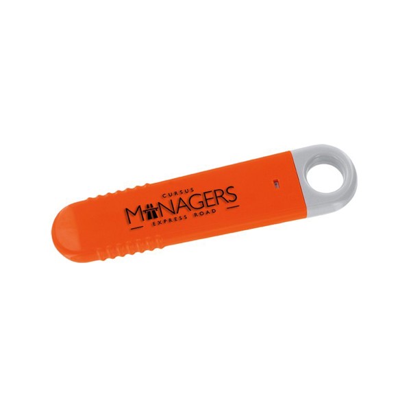 CUTTER PLASTIQUE A LAME AUTORETRACTABLE - Orange