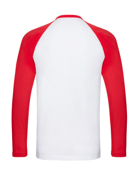 Long Sleeve Baseball T-Shirt - White / Black / S