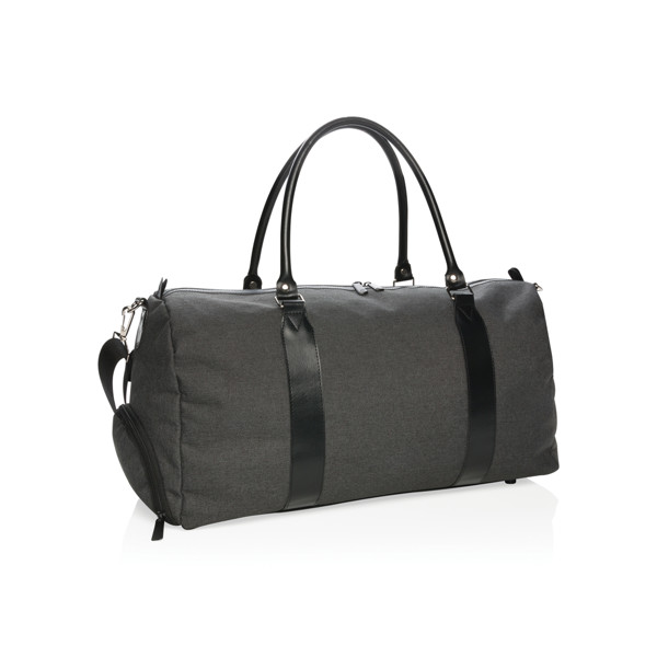 Vikend torba Xd Collection, USB A vhod, 600D poliester - Črna