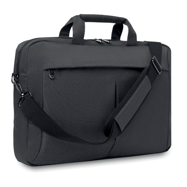 Laptop bag in 2 tone 360d Stockholm - Grey