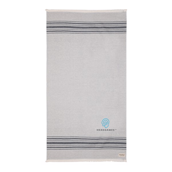 Serviette Hammam Ukiyo Yumiko AWARE™ Made in Europe - Noir