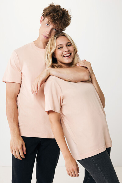 Tričko IQONIQ Kakadu relaxed fit z recykl. bavlny - Peach Perfect / 2XS