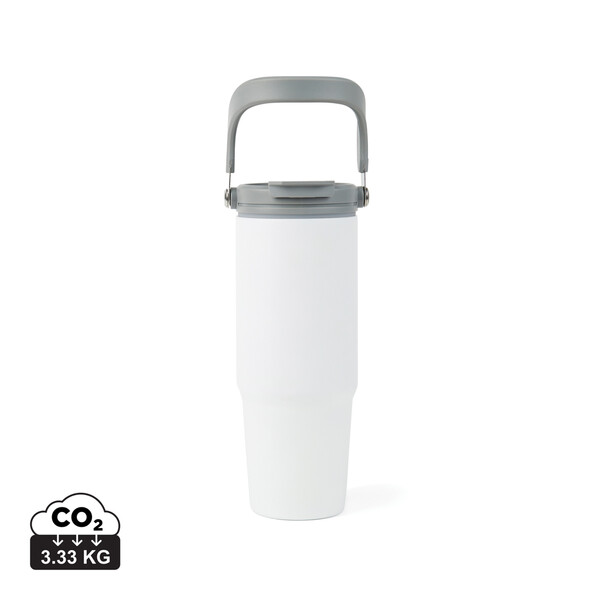 Vinga Eos vakuumska steklenica 880 ml, reciklirano jeklo - Bela / siva