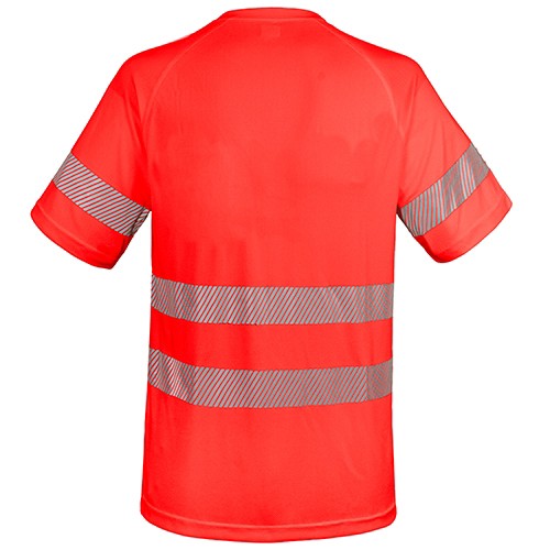 T-SHIRT WITH POCKET AND ELASTIC REFLECTIVE BANDS "QVO"