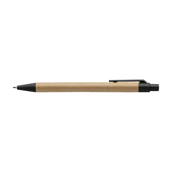 Notebook Stella | Recycled cardboard | Lined | With ballpen - black