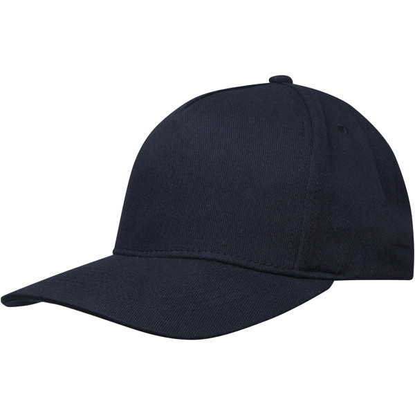 Cappellino in tessuto riciclato Aware™ a 5 pannelli Onyx - Navy
