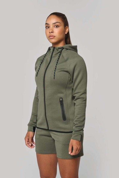 Ladies’ Hooded Sweatshirt - Ash Heather / XL