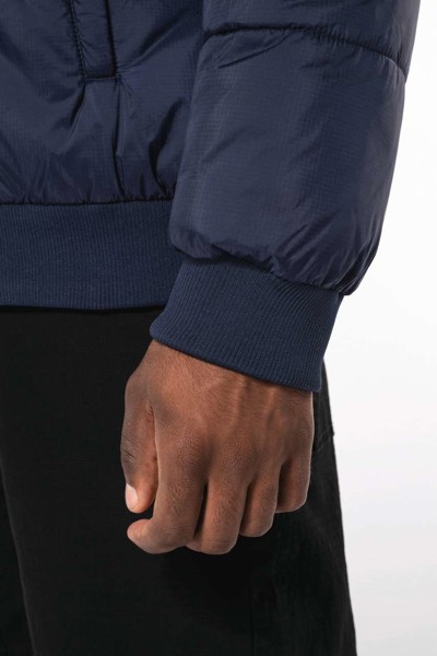 Unisex Recycled Ripstop Jacket With Hood - Black / 3XL