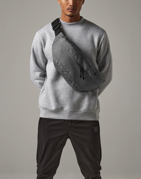 Oversized Across Body Bag - Grey Marl / ONE SIZE