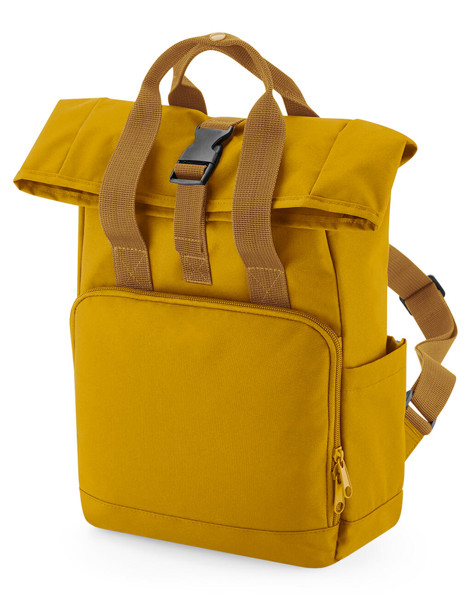 Recycled Mini Twin Handle Roll-Top Backpack - Blush Pink / ONE SIZE