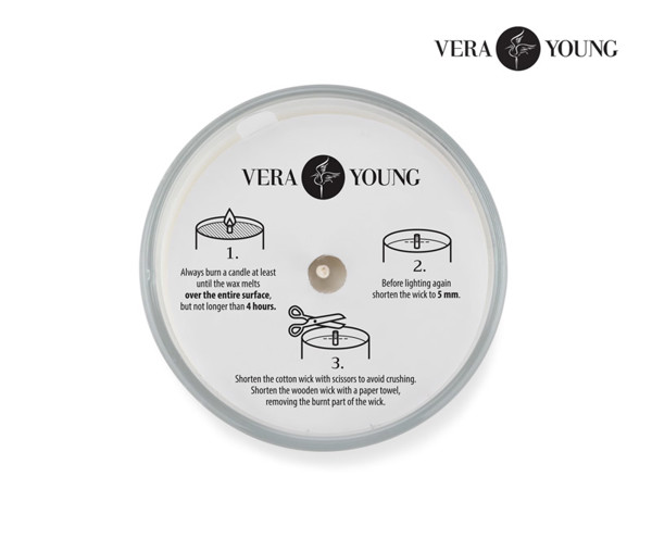 Soybean wax candle 170g - Plum & Patchouli - VERA YOUNG