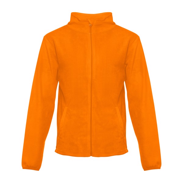 THC HELSINKI. Men's polar fleece jacket - Orange / XXL