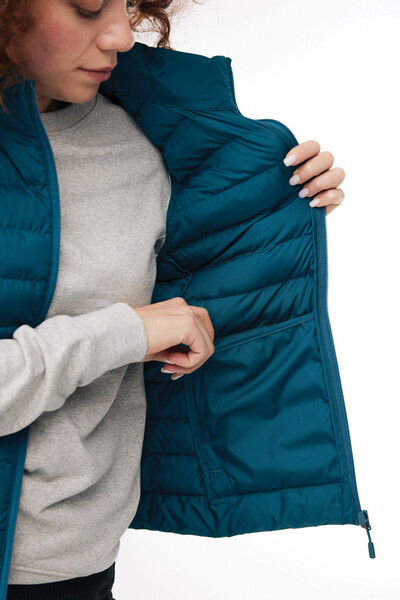 Dámská vesta IQONIQ Meru z recykl. polyesteru - Dark Teal / XL
