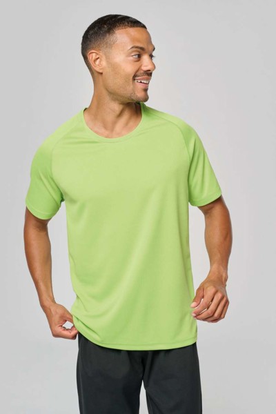 Men's Short-Sleeved Sports T-Shirt - White / XS