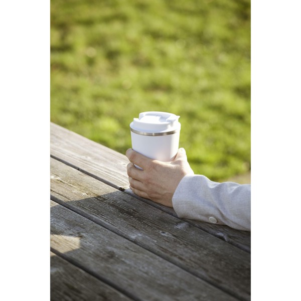 Kaffi RCS Recycled Coffee Mug 300 ml gobelet iso - Blanc