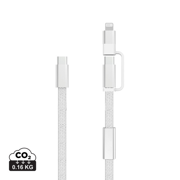 Arc RCS 60W 120 cm 2-in-1 fast charging cable - Grey