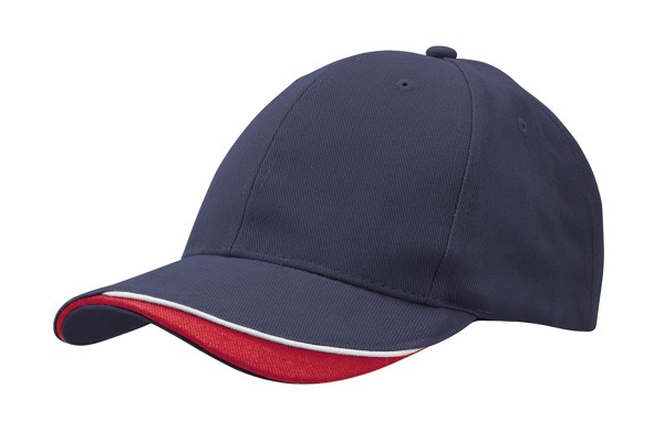 4167 - baseball cap - navy/red