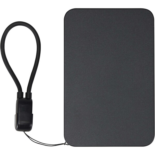 SMART 5000 mAh recycled plastic magnetic power bank with lanyard