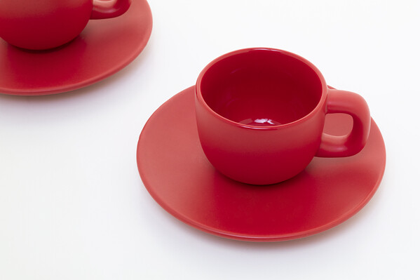 Zestaw filiżanek do espresso Caturra - Czerwony