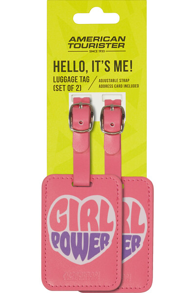American Tourister - Ta Luggage Tag X2 Print - Girl Power