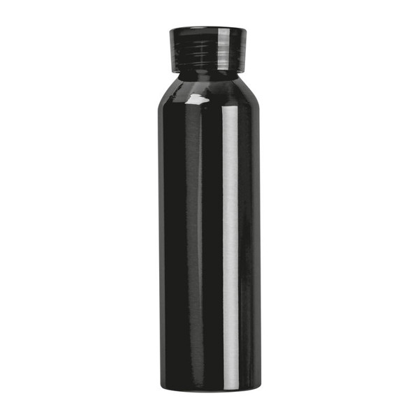 Recyklovaná hliníková fľaša Cork 600 ml - Čierna