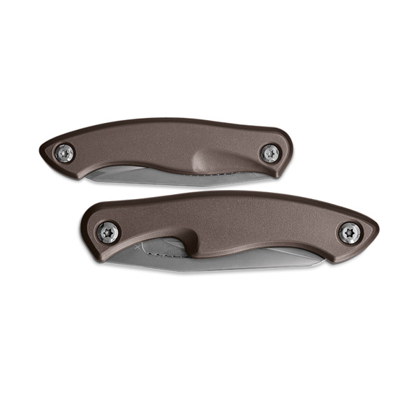 COUTEAU PLIABLE MANCHE ALU LAME INOX - Gris