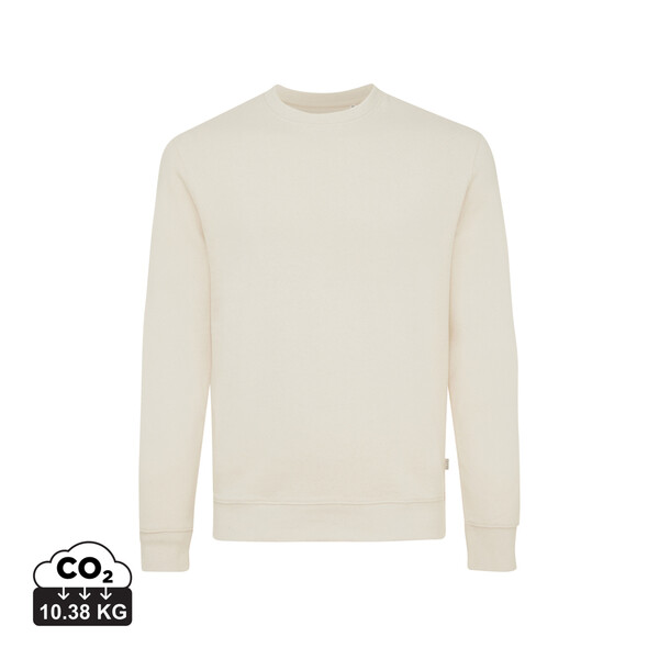 Pull à col rond en coton recyclé non teinté IQONIQ Denali - Natural Raw / M