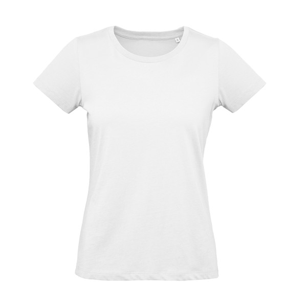 T-Shirt B&C Inspire Plus T Women 175G - 100% Algodão Orgânico Ou Em Conversão - Branco / XL