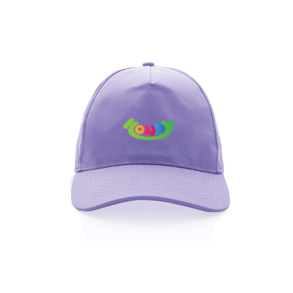 5 dílná kšiltovka Impact z 280g recyklované bavlny AWARE™ - Lavender