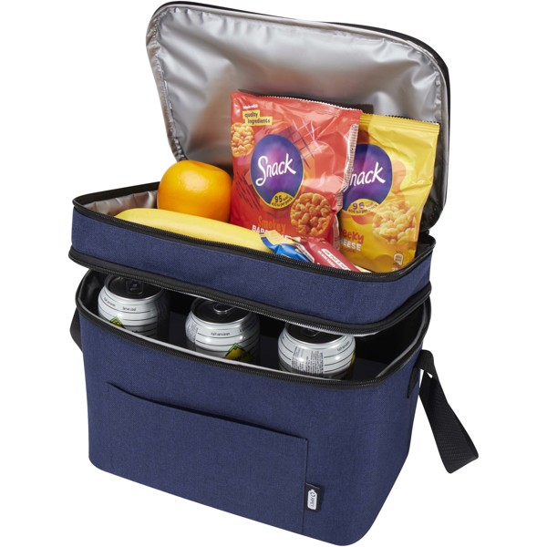 Borsa termica in PET riciclato certificato GRS Tundra 13L - Navy melange