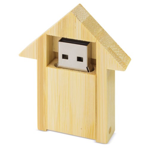 USB MAISON EN BAMBOU 32GB "RESIDENT"