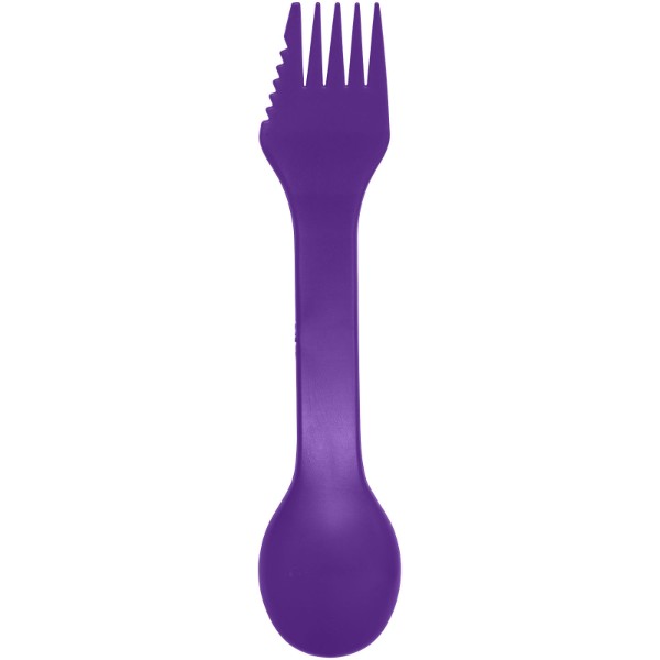 Outil 3-en-1 Epsy avec cuillère, fourchette et couteau - Violet