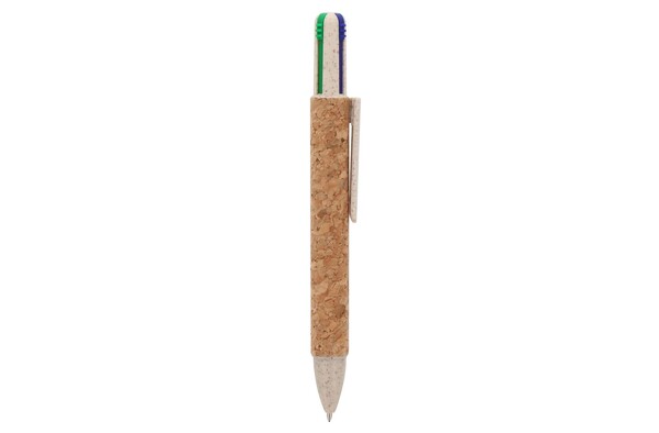 Ball pen 4-color Cork