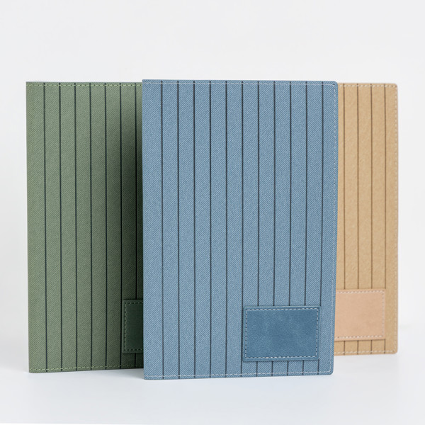 Bloco de Notas A5 c/ patch especial para personalização - Verde claro 