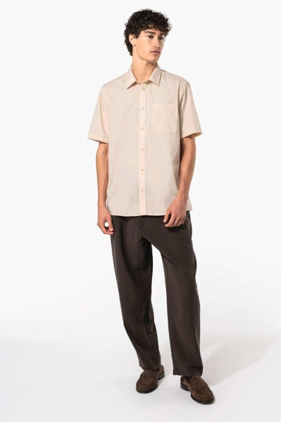 Ace - Short-Sleeved Shirt - Marl Storm Grey / XS