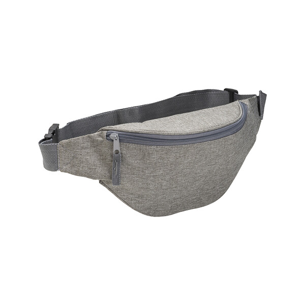 Gürteltasche Aus 600D Polyester Mit 1 Tasche, Verstellbarer Gürtel Mit Clip-Verschluss - Grau