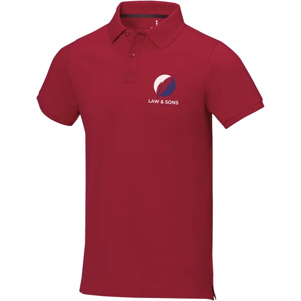 Polo de manga curta para homem de 200 g/m² Calgary - Vermelho / L
