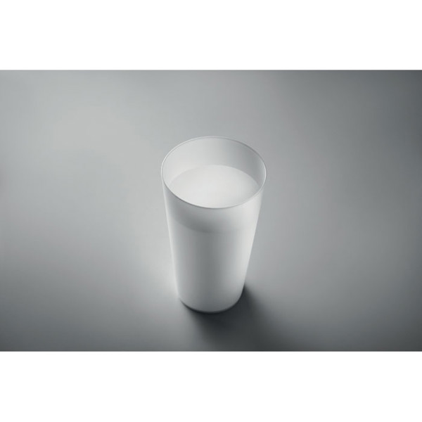 Gobelet réutilisable 500ml Festa Large - Blanc