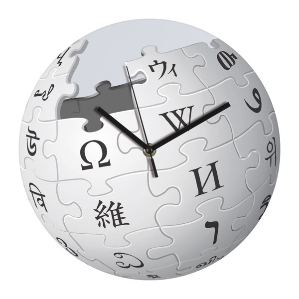 Wanduhr mit Allover Ziffernblatt Venice