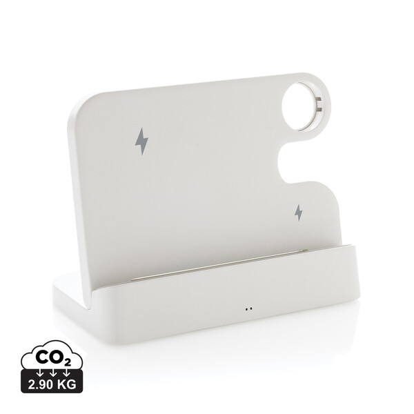 Dvojni brezžični polnilnik Joltz 15 W, reža za iWatch
