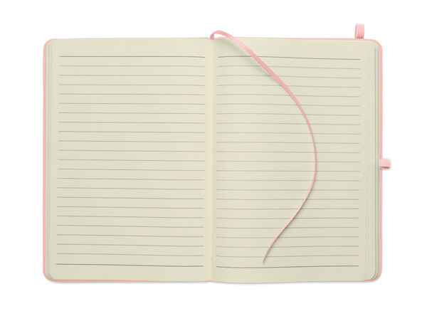 A5 recycled PU notebook Arcoloop - Baby Pink