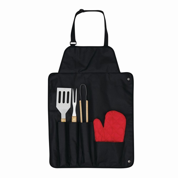 Bbq Apron With Bbq Set Great Bbq