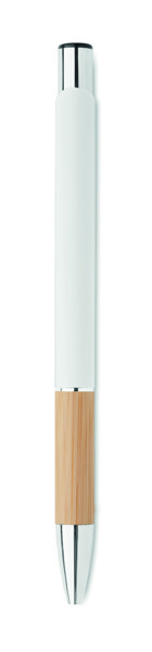 Druckkugelschreiber Aluminium Sparta - Weiß