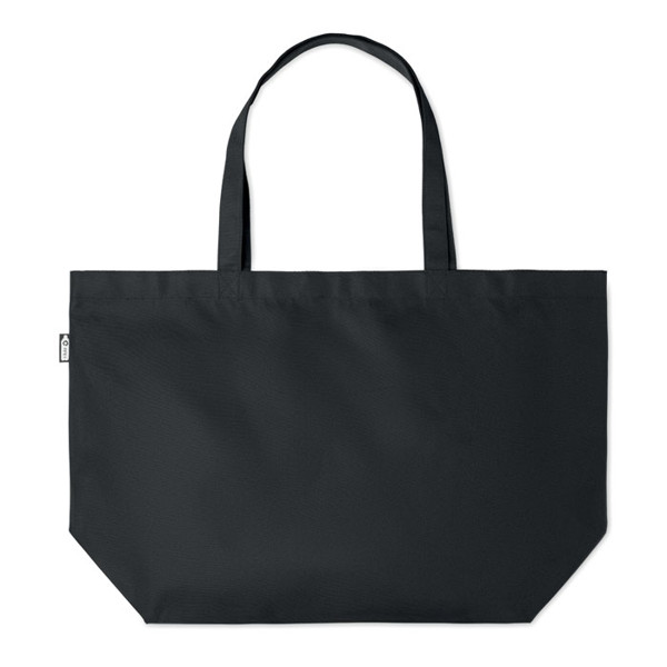 600D RPET large shopping bag Fama - Black