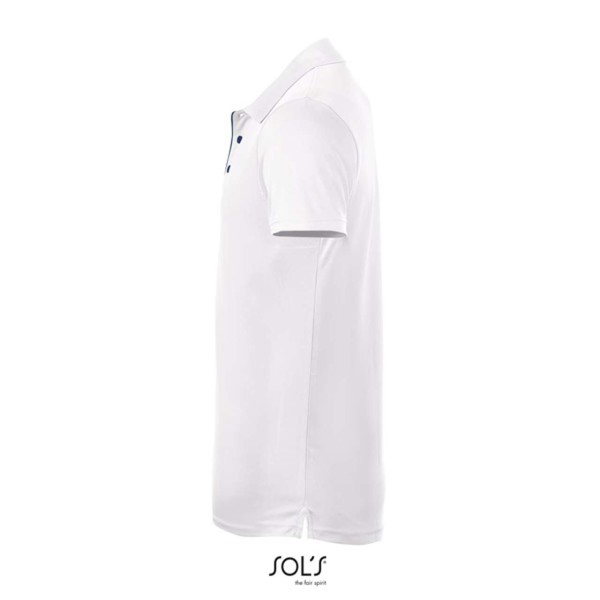 Sol's Performer Men - Sports Polo Shirt - White / M