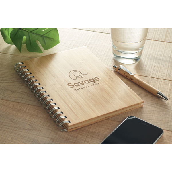 Bram bamboo notebook A5, 140 pages
